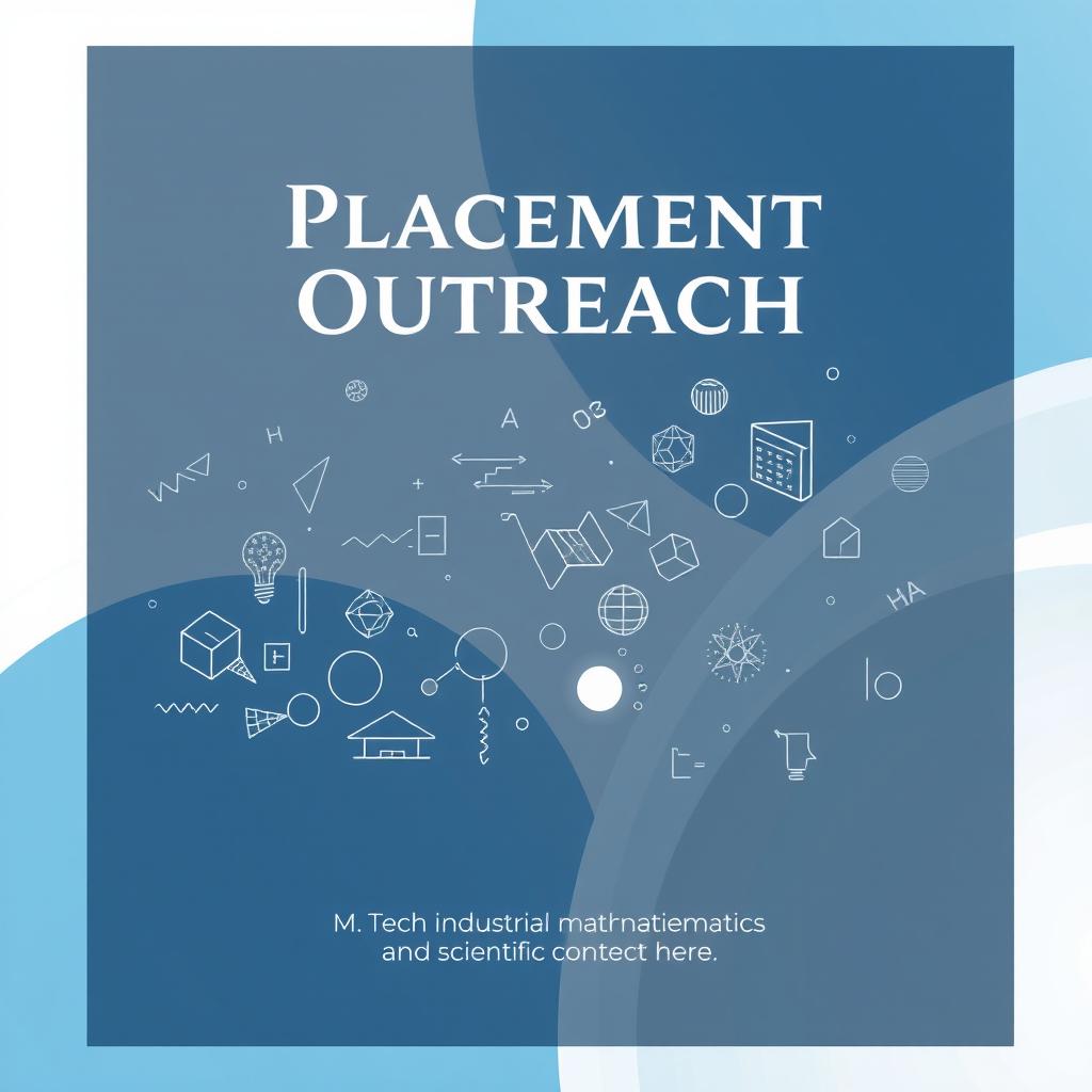 A visually appealing front page for a brochure dedicated to the Placement Outreach of the M