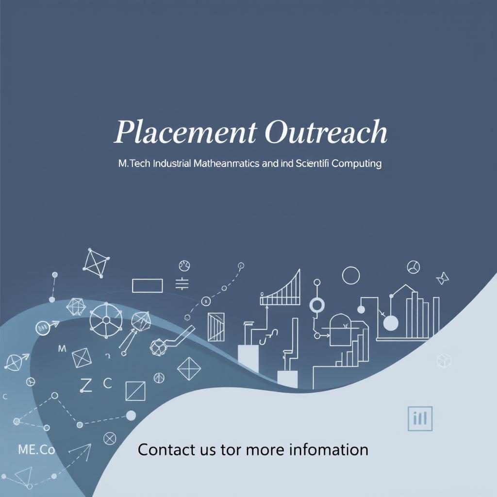 A visually appealing front page for a brochure dedicated to the Placement Outreach of the M