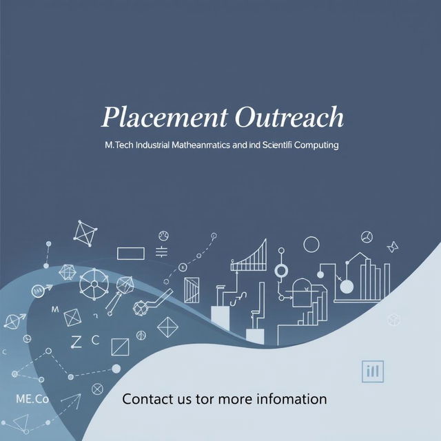 A visually appealing front page for a brochure dedicated to the Placement Outreach of the M