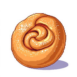 A delightful 64x64 pixel art depiction of a Moscow bun