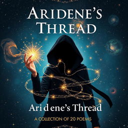 A book cover titled "Ariadne's Thread: A Collection of 20 Poems"