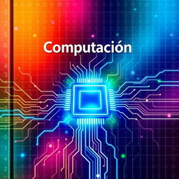 A vibrant and colorful cover design focused on the theme of computing