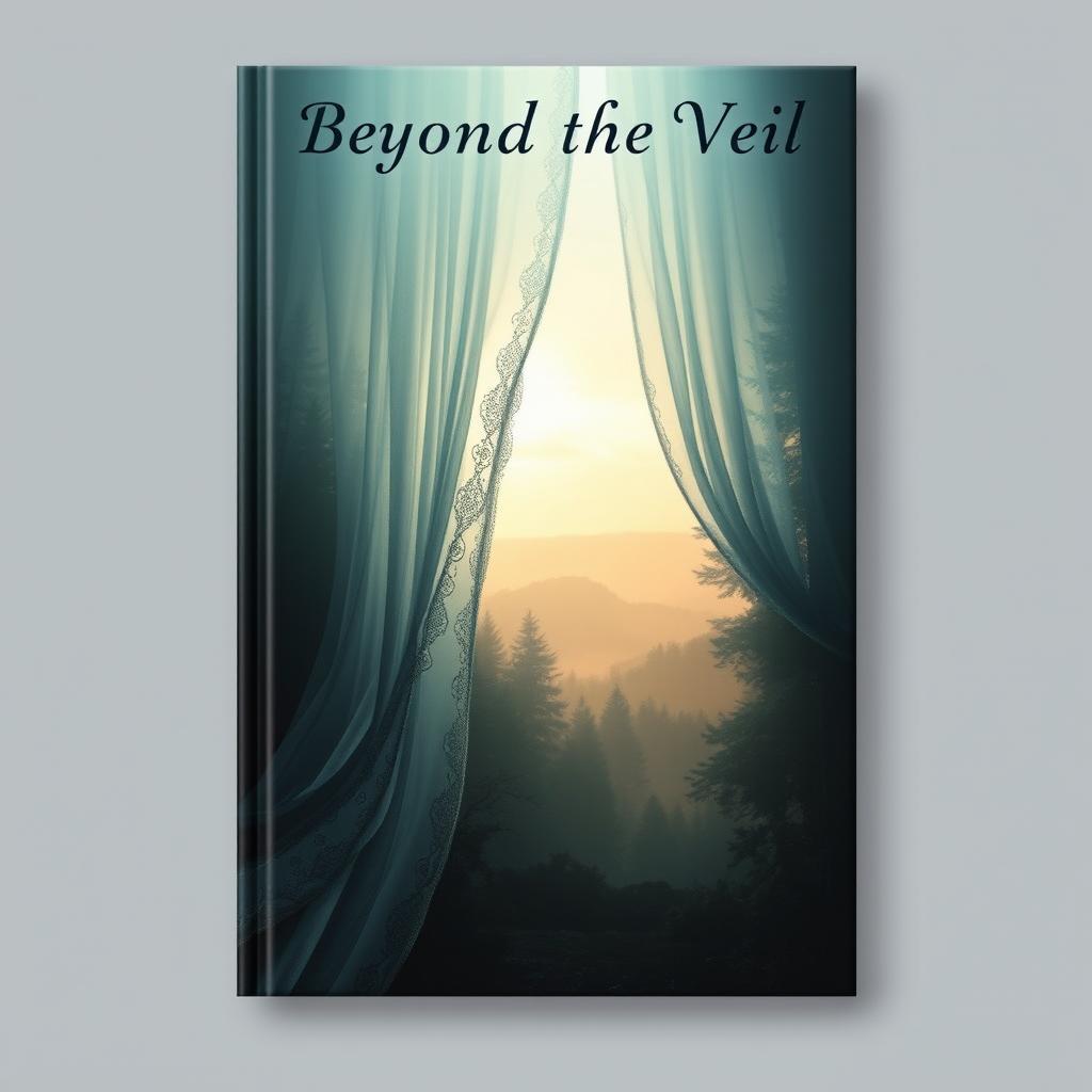 A book cover design for "Beyond the Veil"