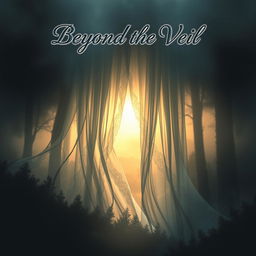 A book cover design for "Beyond the Veil"