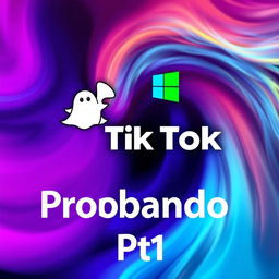 A modern and vibrant TikTok-style image featuring a dynamic background with colors like celestial tones or gradients, designed to capture attention