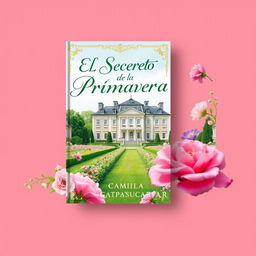 A book cover for "El Secreto de la Primavera en la Alta Sociedad" by Camila Atapaucar