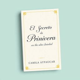 A book cover for "El Secreto de la Primavera en la Alta Sociedad" by Camila Atapaucar