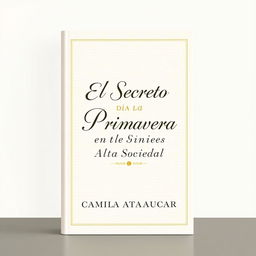 A book cover for "El Secreto de la Primavera en la Alta Sociedad" by Camila Atapaucar