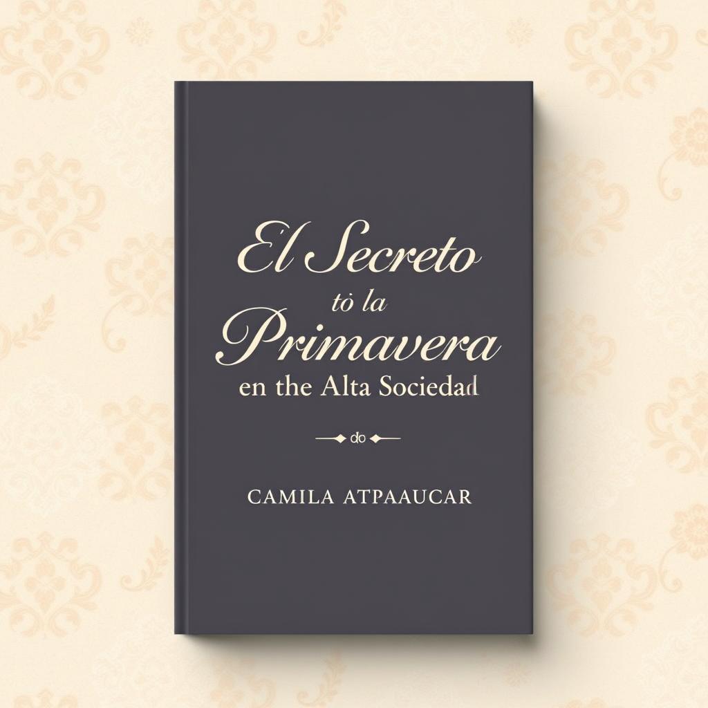 A book cover for "El Secreto de la Primavera en la Alta Sociedad" by Camila Atapaucar