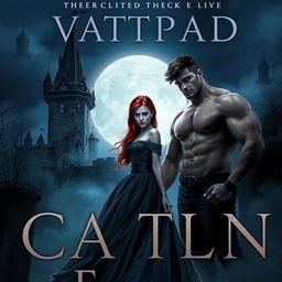 A Wattpad book cover featuring a dark gothic castle at night, surrounded by a cold, misty atmosphere