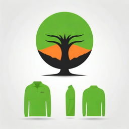 Design a modern, eye-catching logo for a tree removal company, suitable for neon green and orange high visibility shirts, company vests, banners, and trucks.