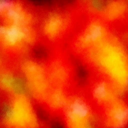 An abstract representation of warmth, with rich oranges, vibrant yellows, and soothing reds blending seamlessly