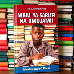 A Kiswahili book cover titled "MBIU YA SARUFI NA ISIMUJAMII" authored by Mwalimu Mburu C