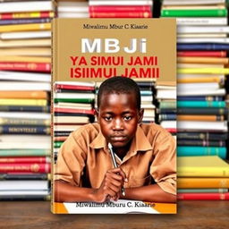 A Kiswahili book cover titled "MBIU YA SARUFI NA ISIMU JAMII" authored by Mwalimu Mburu C