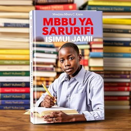 A Kiswahili book cover titled "MBIU YA SARUFI NA ISIMU JAMII" authored by Mwalimu Mburu C