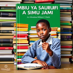 A Kiswahili book cover titled "MBIU YA SARUFI NA ISIMU JAMII" authored by Mwalimu Mburu C