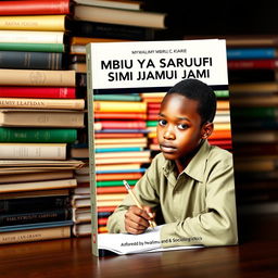 A Kiswahili book cover titled "MBIU YA SARUFI NA ISIMU JAMII" authored by Mwalimu Mburu C