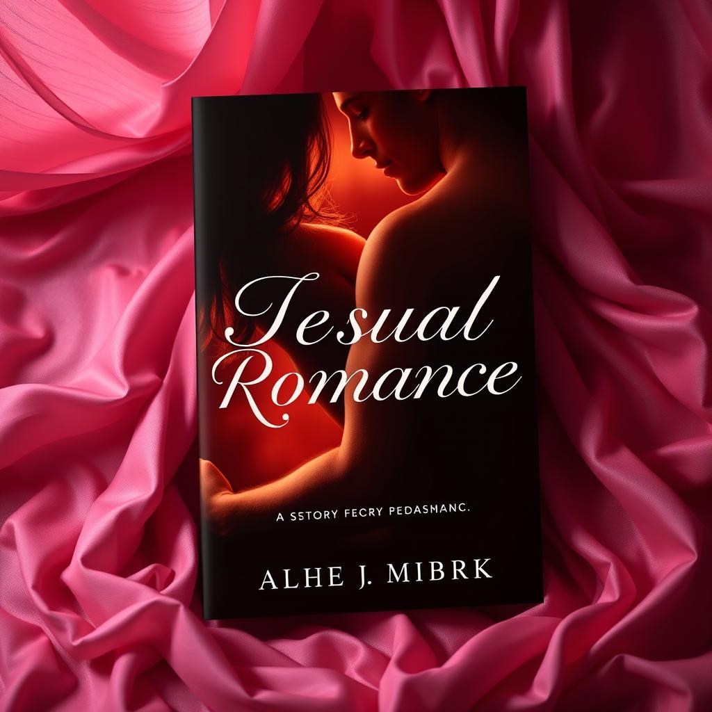 A sensual romance book cover design