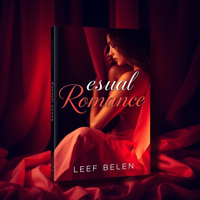 A sensual romance book cover design