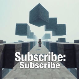 A thrilling vertical YouTube Shorts thumbnail capturing the essence of a Minecraft parkour gameplay