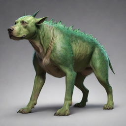 Design an imaginary creature named 'Nayzog' that is as large as a dog. Combine elements of fantasy and reality in this unique creature design.