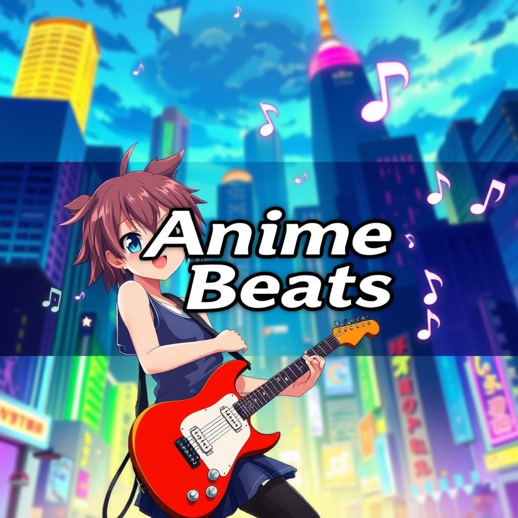 An alluring and eye-catching YouTube thumbnail for an anime music video