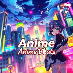 An alluring and eye-catching YouTube thumbnail for an anime music video