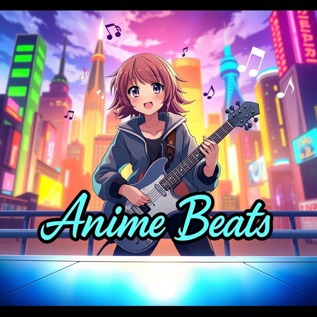 An alluring and eye-catching YouTube thumbnail for an anime music video