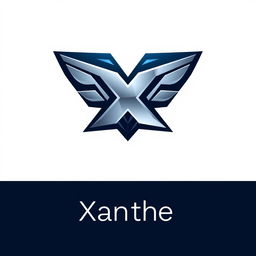 A sleek and modern logo for 'Xanther', featuring a stylized 'X' as the central element