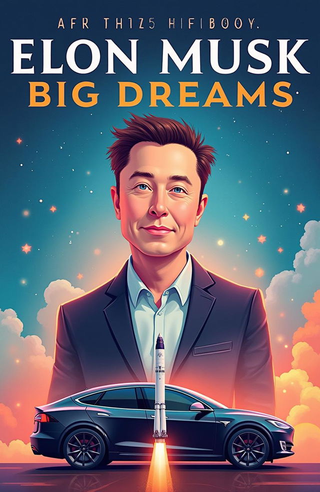 Little People Big Dreams book cover featuring Elon Musk