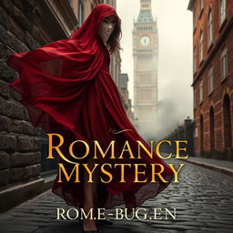 Create an alluring book cover design for a romance and mystery novel