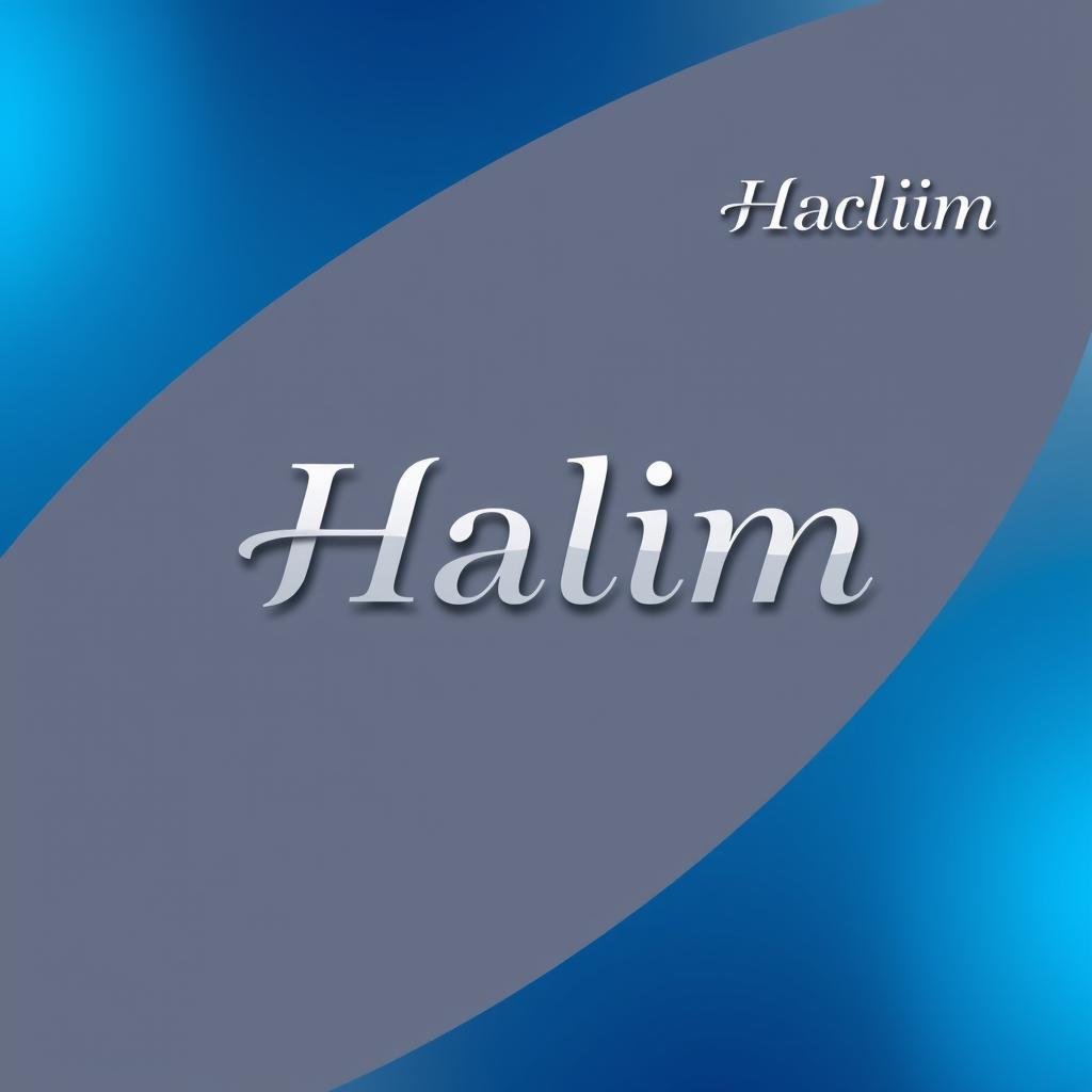 A sleek and modern logo design featuring the name 'Halim'