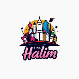 A unique and artistic logo design for "Jalan Halim"