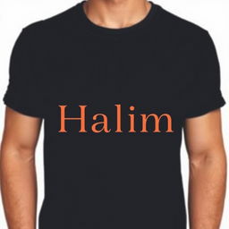 Design a unique logo featuring the name "Halim", incorporating modern and stylish typography