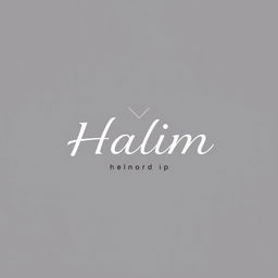 Design a logo featuring the name "Halim" tailored for Brent's clothing line