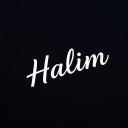 Design a logo featuring the name "Halim" tailored for Brent's clothing line