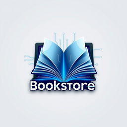 A modern and sleek logo design for a digital bookstore
