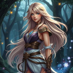 A sexy RPG fantasy girl with captivating beauty