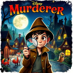 A Disney-style movie poster titled "Murderer"