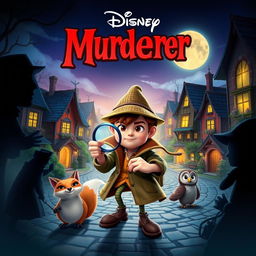 A Disney-style movie poster titled "Murderer"