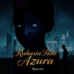 A novel cover with dimensions 640x736 depicting a nighttime silhouette of Jakarta's skyline with skyscrapers and glittering city lights