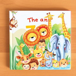 A beautifully illustrated children's book featuring a variety of animals from the zoo, each page dedicated to a different animal, showcasing their unique characteristics and habitats