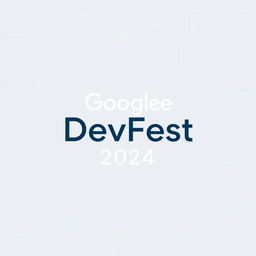 A simple rectangular swag design featuring the text 'Google DevFest 2024'