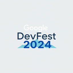 A sleek swag design featuring the text 'Google DevFest 2024'