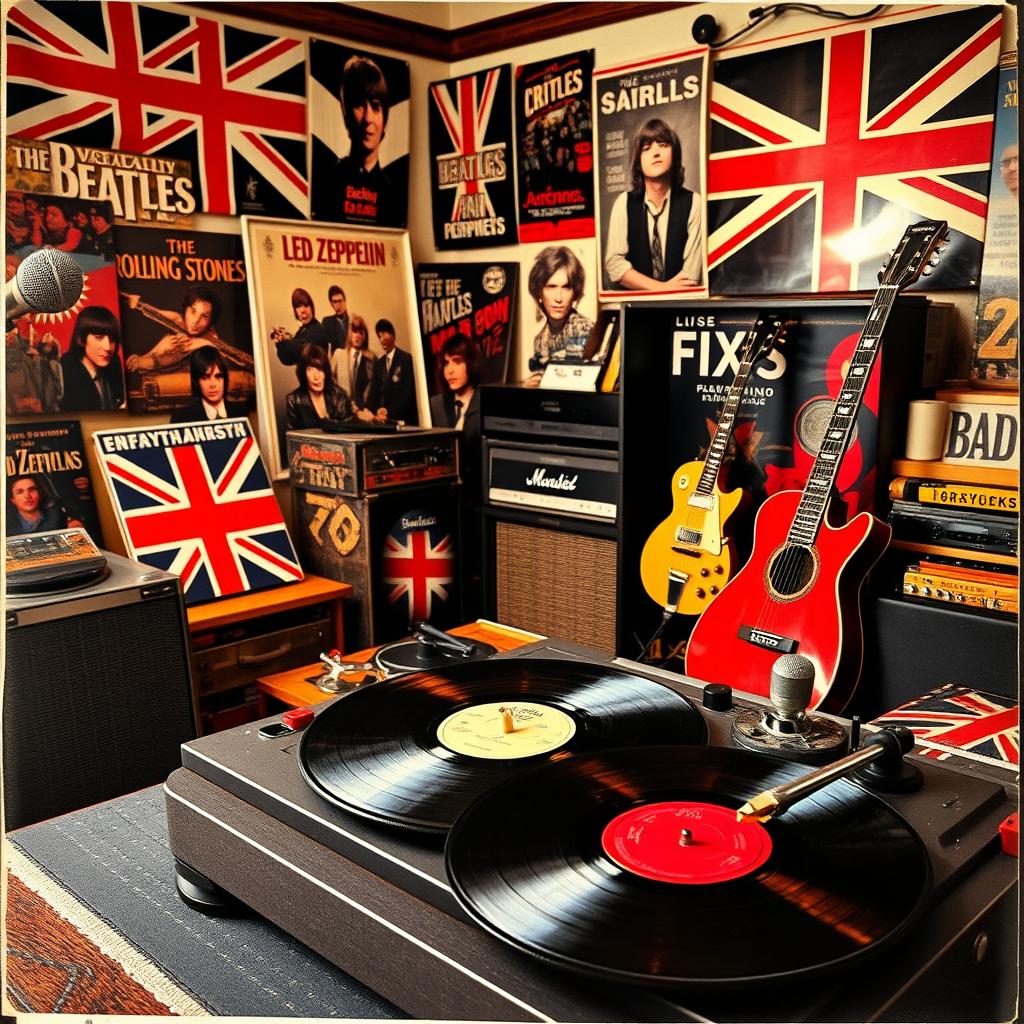 An iconic album cover depicting the British music scene of the 1970s