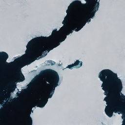 A breathtaking satellite image encapsulating the pristine beauty of Antarctica as seen from the Earth's orbit, highlighting the continent's expansive ice sheets and stark contrast against the surrounding oceans.