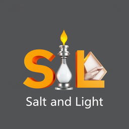 A stunning 3D rendering of a modern logo for "SL"