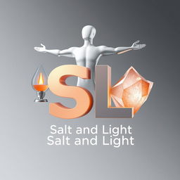 A stunning 3D rendering of a modern logo for "SL"