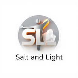 A stunning 3D rendering of a modern logo for "SL"