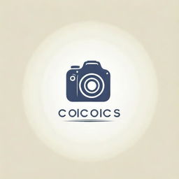 Design a logo for 'Classic Clicks Photography'. It should have a vintage, classic feel with elements related to photography, such as a camera or film roll.